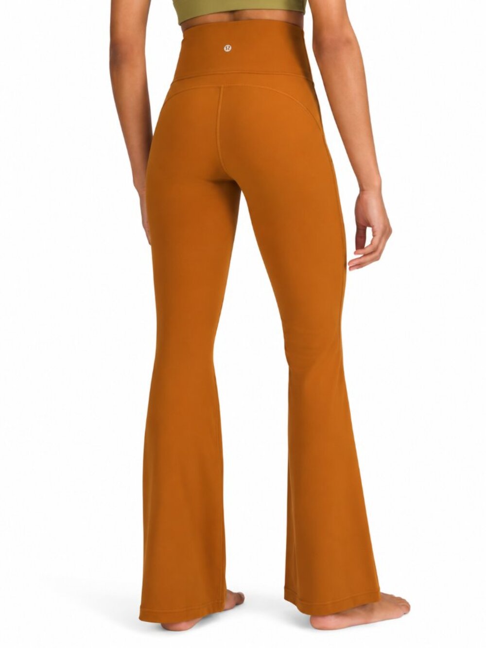 LULULEMON Groove Super-High-Rise 32.5" Flared Pants Butternut Brown Sz 12 Nulu